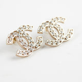 Chanel CC Crystal Earrings