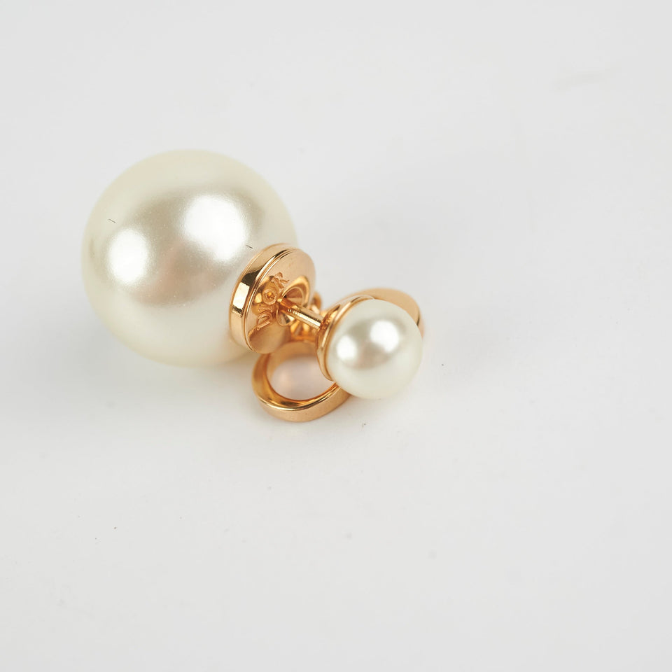 ITEM 3 - Christian Dior Tribales Pearl Earrings Costume Jewellery