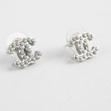 Chanel CC Logo Crystal Earrings