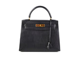 Hermes Kelly 28 Ardennes Noir - Y Circle Stamp 1995