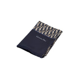 Christian Dior Oblique Navy Silk Scarf