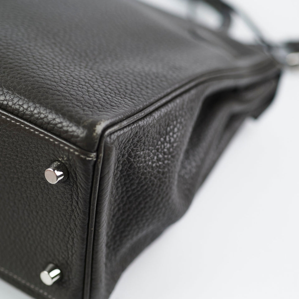 Hermes Kelly 32 Graphite Stamp T