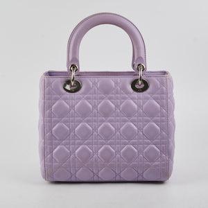 Christian Dior Medium Lady Dior Lambskin Lilac