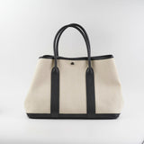 Hermes Garden Party 36 Cream Canvas Tote
