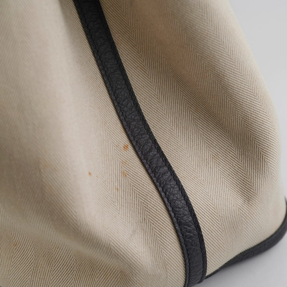 Hermes Garden Party 36 Cream Canvas Tote