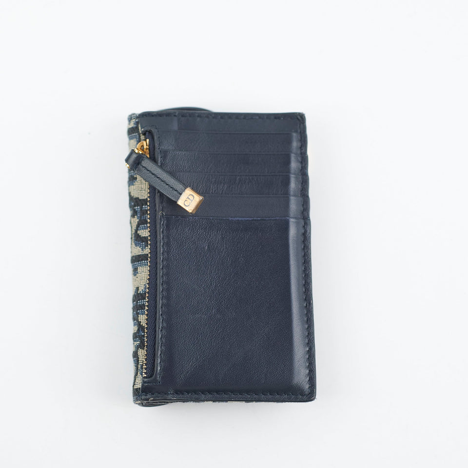Christian Dior Trotter Saddle Oblique Zipper  Holder