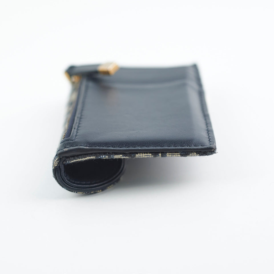 Christian Dior Trotter Saddle Oblique Zipper  Holder