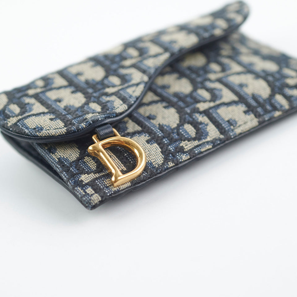 Christian Dior Trotter Saddle Oblique Zipper  Holder