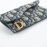 Christian Dior Trotter Saddle Oblique Zipper  Holder