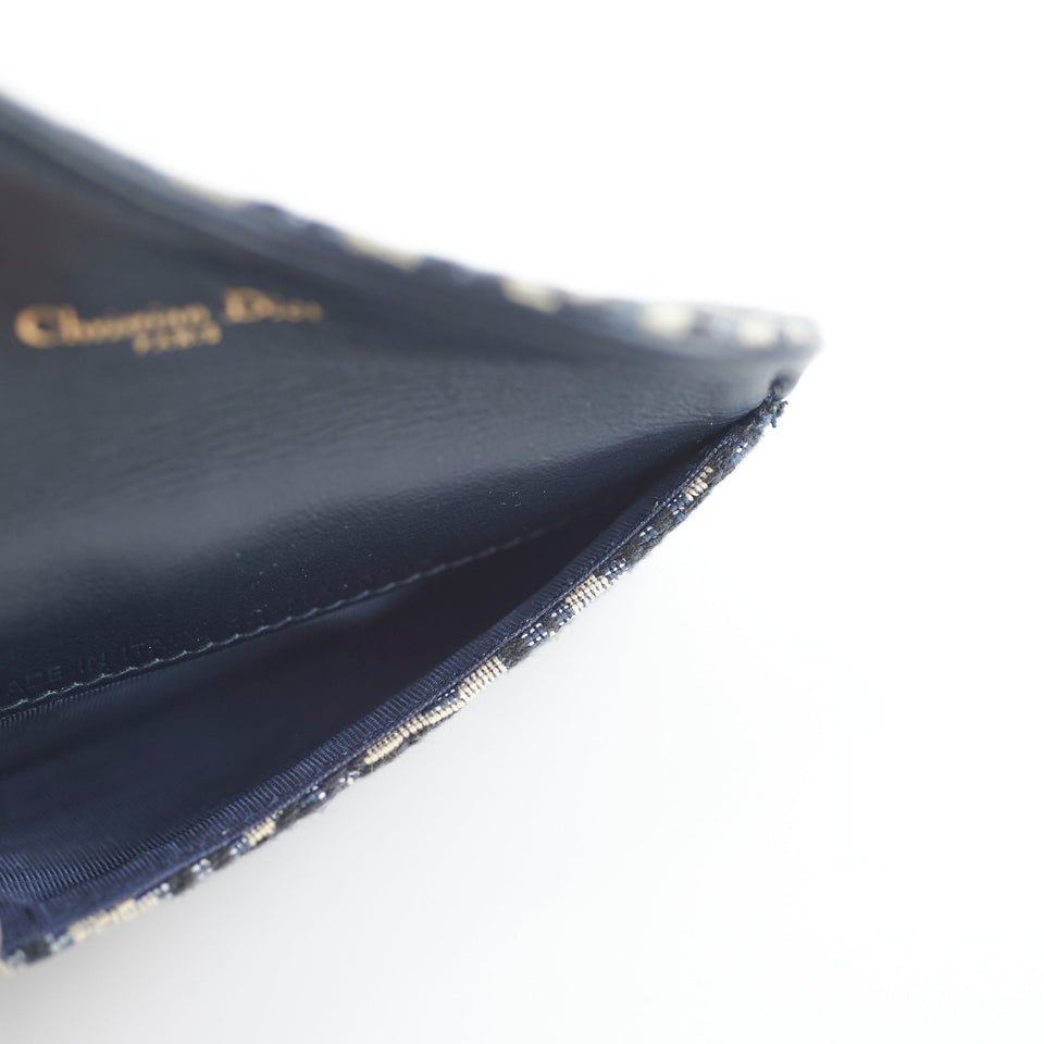Christian Dior Trotter Saddle Oblique Zipper  Holder