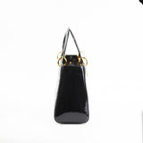 Christian Dior Medium Lady Dior Patent Black Bag