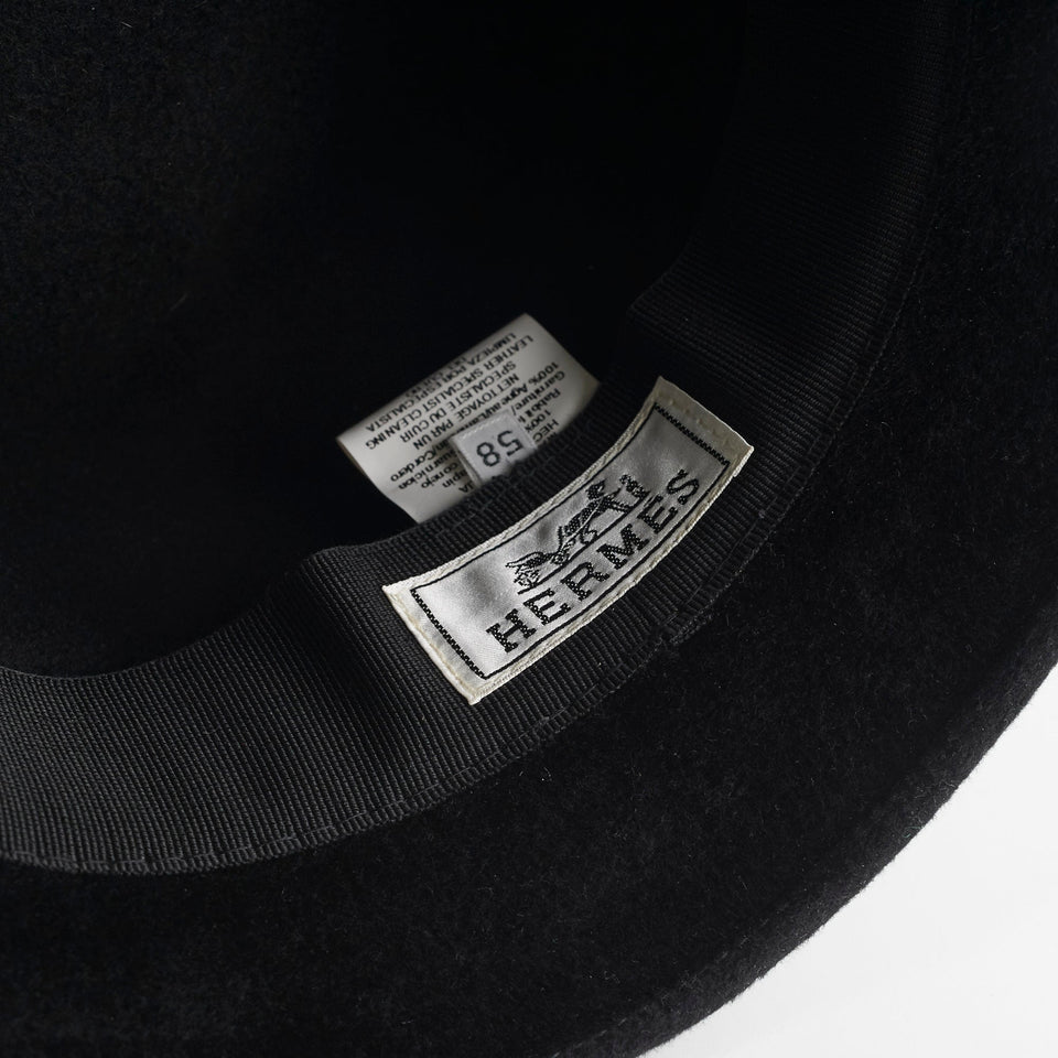 Hermes Black Hat Size 58