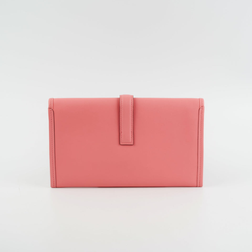 Hermes Jige Mini Swift Rose Clutch Duo - D Stamp