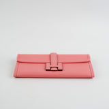 Hermes Jige Mini Swift Rose Clutch Duo - D Stamp