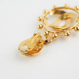 Chanel Gold Clip On Earrings Costume Jewellery