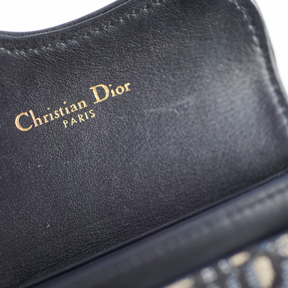 Christian Dior Saddle Oblique holder