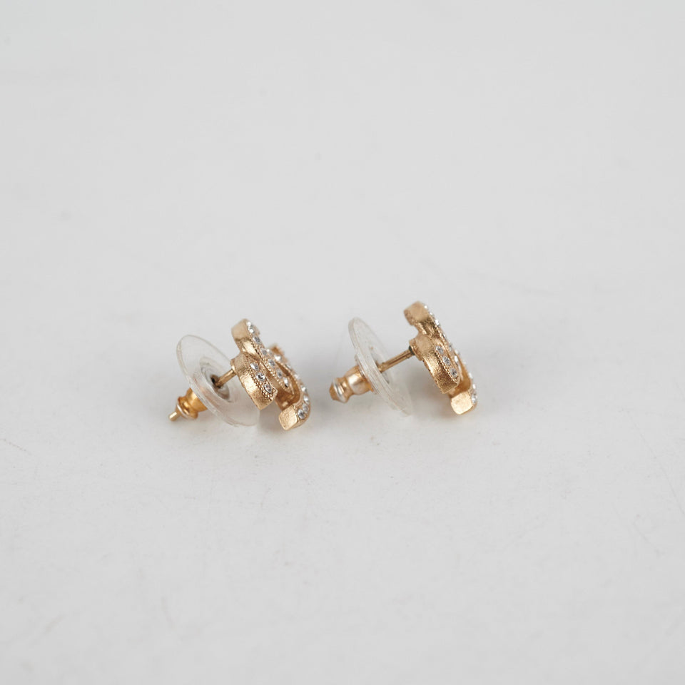 Chanel CC Crystal Earrings