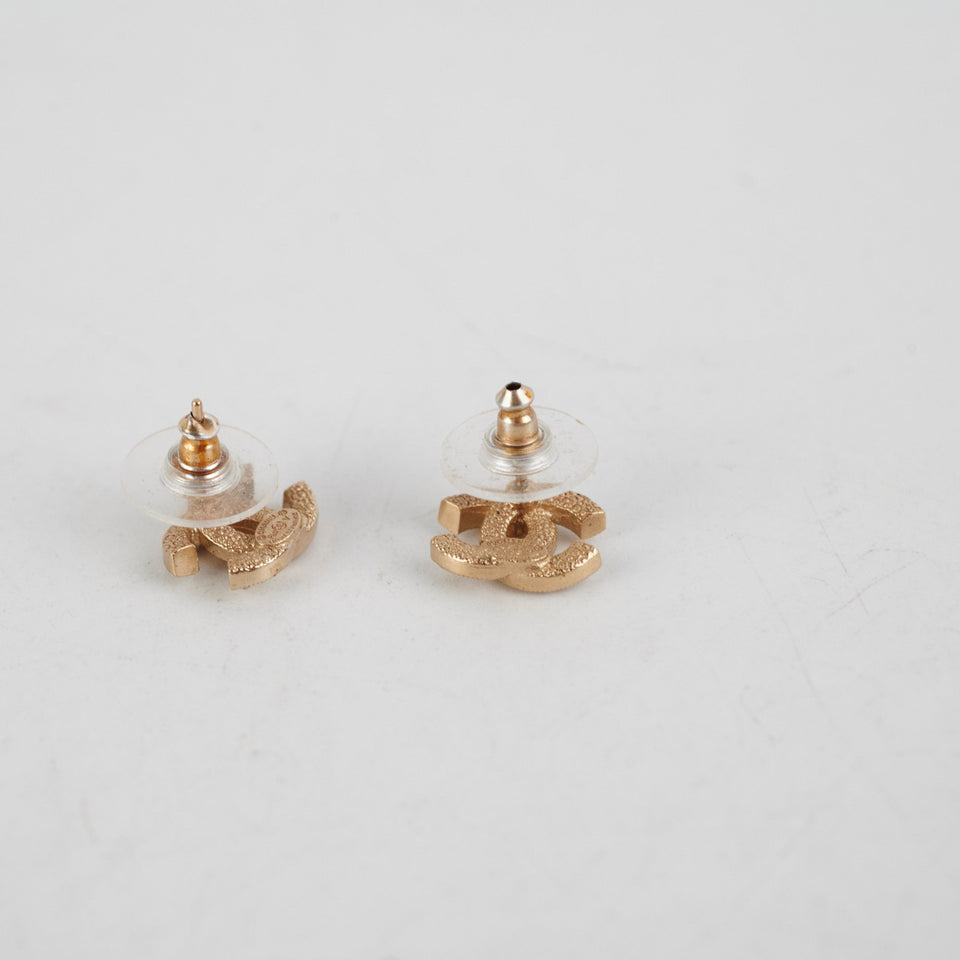 Chanel CC Crystal Earrings