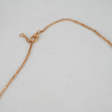Hermes Ex- Libris Pendant Rose Gold One Diamond Necklace
