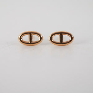 Hermes Farandole Rose Gold Stud Earrings