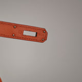 Hermes Kelly 28 Orange P Square Stamp