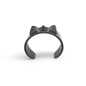 Hermes Collier De Chien Aluminium Bracelet Noir