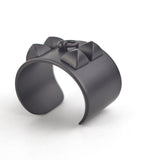 Hermes Collier De Chien Aluminium Bracelet Noir
