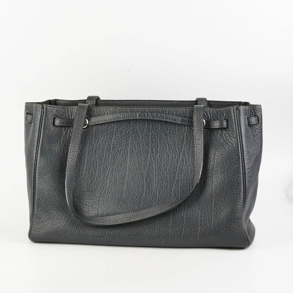 Hermes Cabana Tote Dark Grey - F Square Stamp