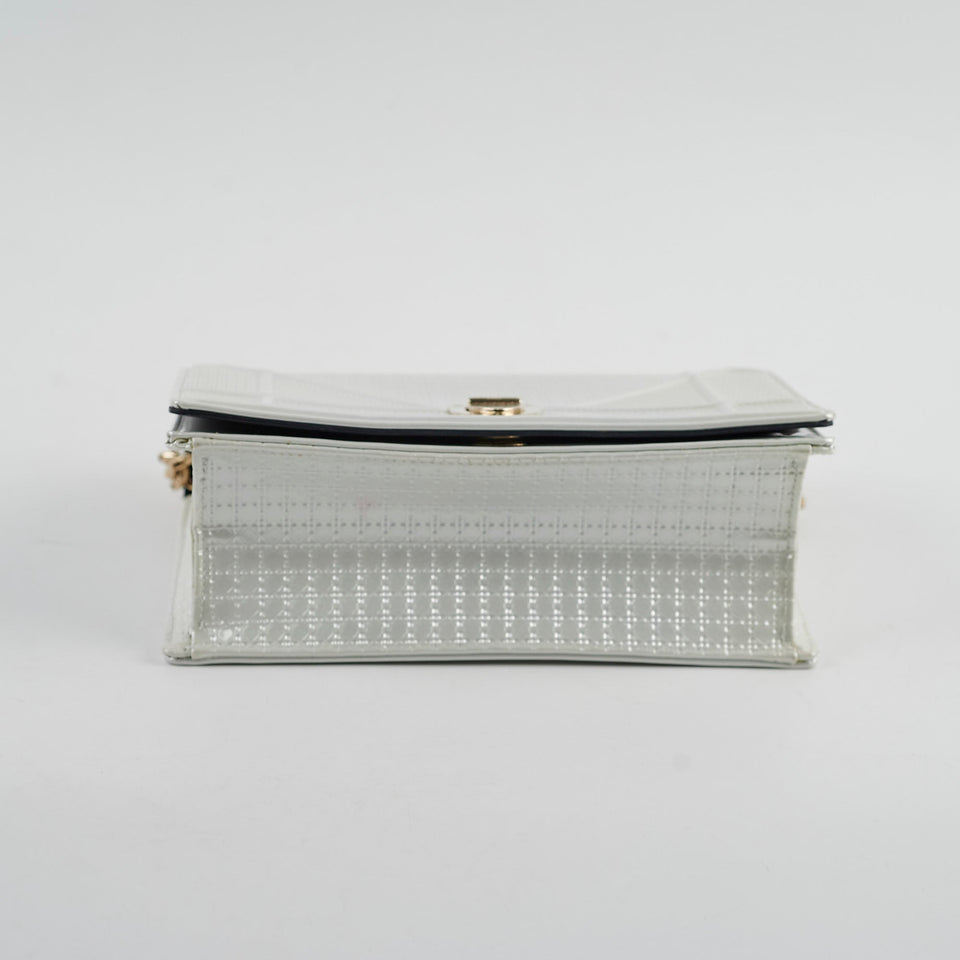 Dior Diorama Small White Pearl