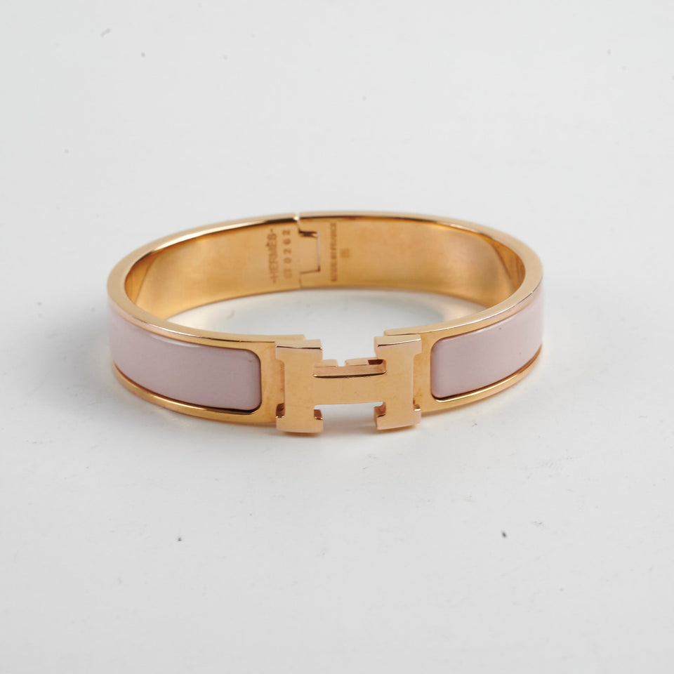 Hermes Clic H Bracelet Pink PM