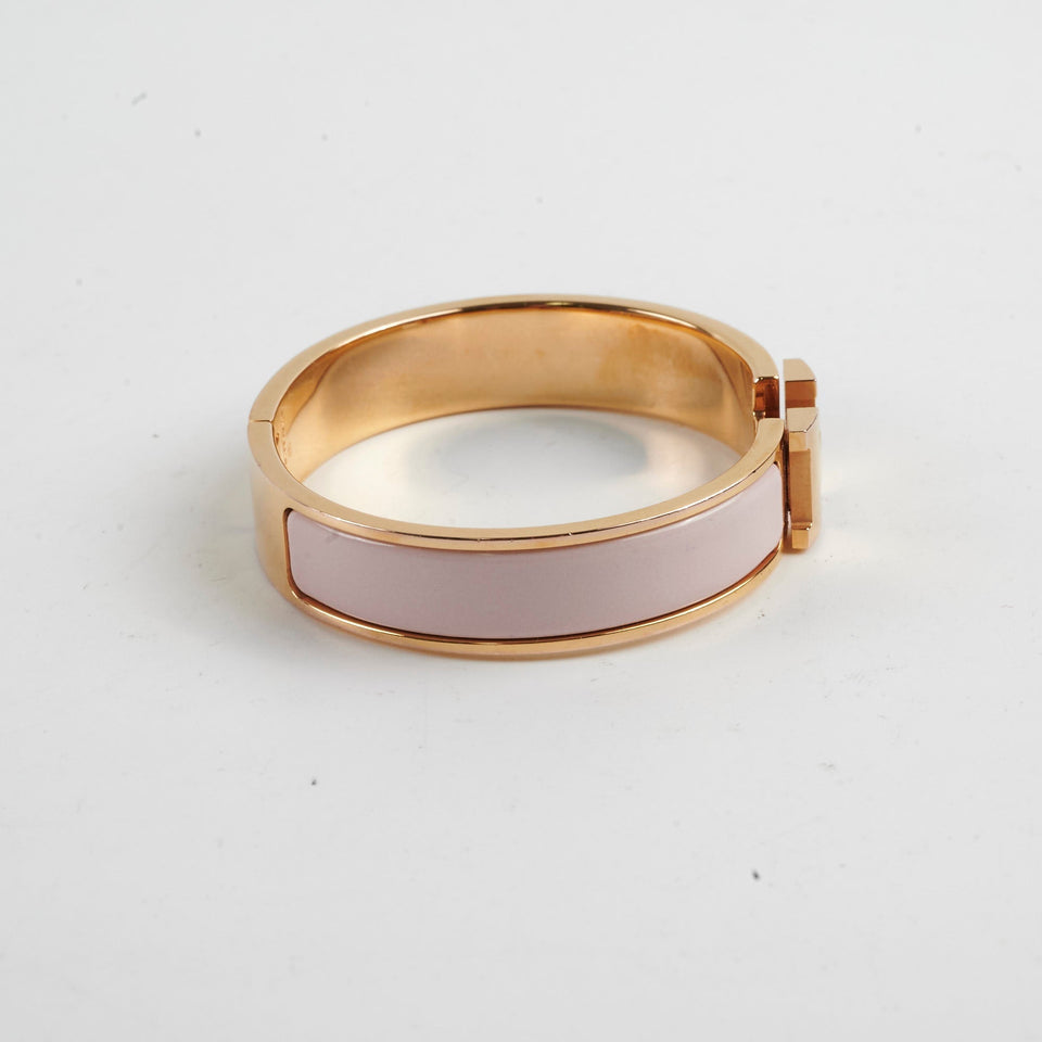 Hermes Clic H Bracelet Pink PM