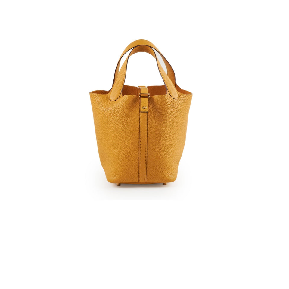 Hermes 18 Picotin Jaune Amber Y Stamp 2020
