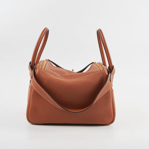 Hermes Lindy 26 Gold Clemence A Stamp
