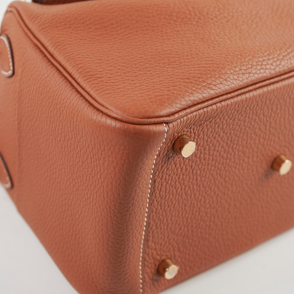 Hermes Lindy 26 Gold Clemence A Stamp