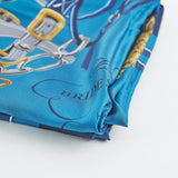 Hermes Dark Blue 90cm Square Scarf