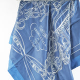 Hermes Dark Blue 90cm Square Scarf