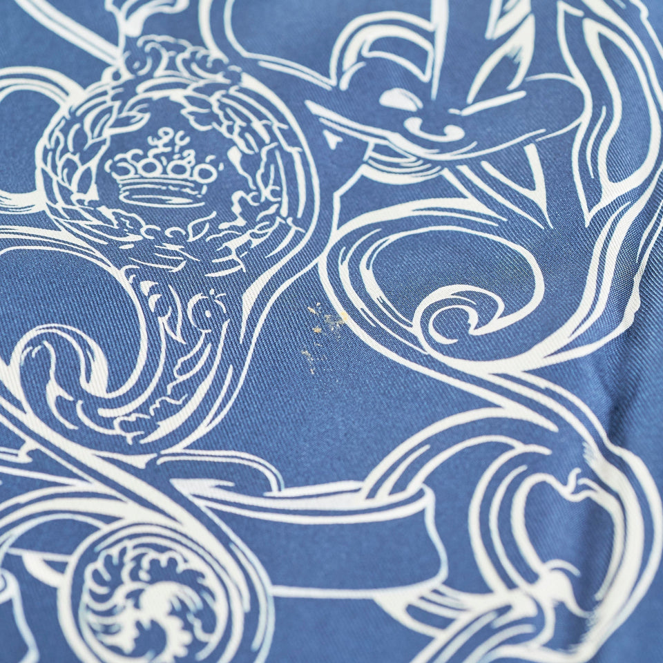 Hermes Dark Blue 90cm Square Scarf