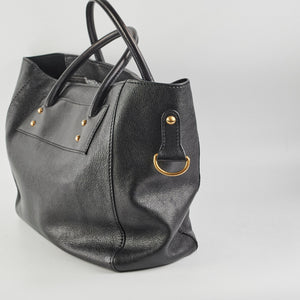 Christian Dior Diorangeles Studded Leather Tote Black