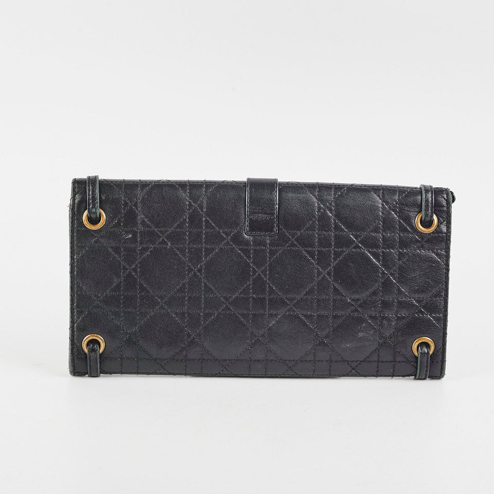 Christian Dior Black Long Clutch Wallet