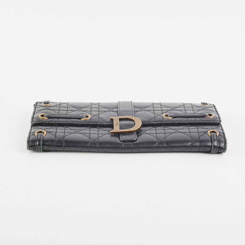 Christian Dior Black Long Clutch Wallet