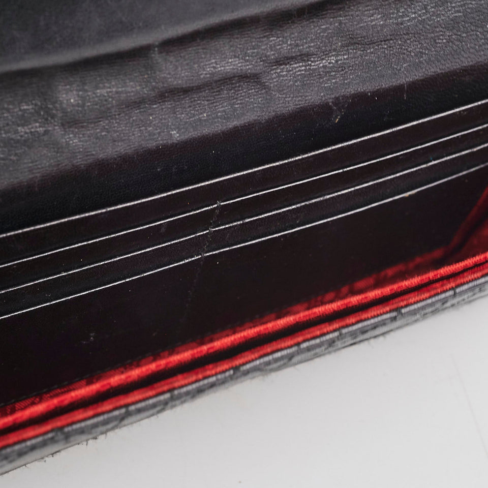 Christian Dior Black Long Clutch Wallet
