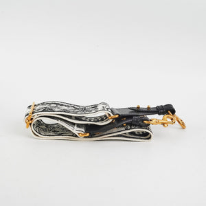 Christian Dior Embroidered White Adjustable Strap