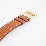 Hermes H Heure Watch Small 25mm Gold - A Square
