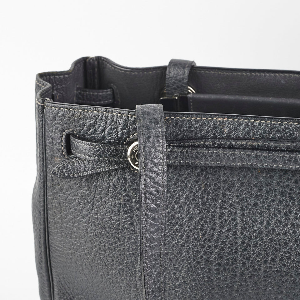 Hermes Cabana Tote Dark Grey - F Square Stamp