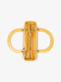 Christian Dior Lady Dior Yellow Patent Leather Medium