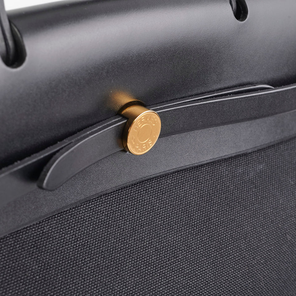 Hermes Herbag 39 Noir - B Stamp