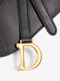 Christian Dior Saddle Belt Bag Black Leather