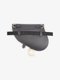 Christian Dior Saddle Belt Bag Black Leather