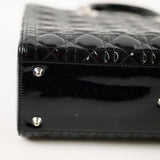 Christian Dior Large Lady Dior Black Patent