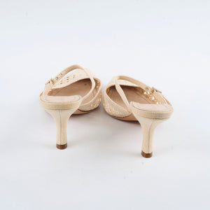 Dior Rattan kitten Heels